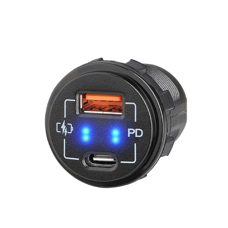 Bluejw Professional Dual QC3.0 & USB-C PD Car Charger, Quick Charge 2-USB Ports, Fast Automobile Charger Adapter - Image 3